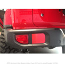 2PCS Aluminum Rear Bumper Sticker Cover Kit Trim For Wrangler JL 2018+ Generic