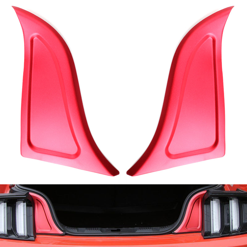 Rear Accessories Trunk Panel Plate Tailgate Trim For Ford Mustang 2015-2018 Red