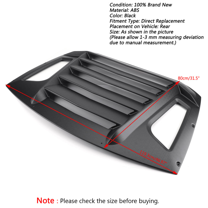 Rear Window Louver Sun Shade Cover For 13-18 Subaru BRZ/Scion FR-S/Toyota GT86 Generic