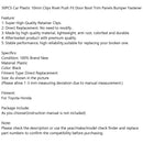 30PCS 8mm Black Plastic Rivets Clips Car Bumper Fastener For Toyota Honda Generic