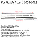 Honda Accord 2008-2012 Chrome Weatherstrip Window Moulding Trim Seal Belt 4pcs Generic