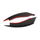 Front Bumper Vent Winglets Fog Light Canard Trim For 2018-19 Ford Mustang Generic