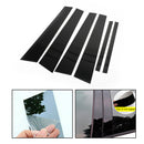 6PCS Glossy Black Window Center Pillar Posts Trim Fits For Honda Accord 2013-2017 Generic