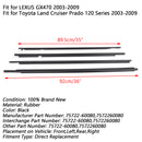 4PCS 75722-60080 Weatherstrip Window Belt Moulding Fits For LEXUS GX470 2003-2009 Generic