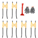 6PCS Tire Chains Snow Anti-skid Thick Tendon Emergency Thickening of Car SUV Generic