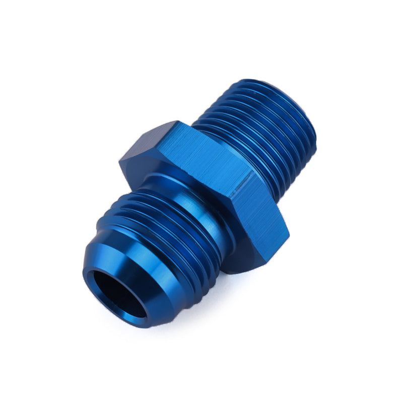 1PC AN8 TO 3/8NPT ORB-8 Straight Fuel Oil Air Hose Fitting Male Adapter Blue Generic