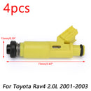 4 X Flow Matched Fuel Injector For 23250-28050 2001-2003 Toyota Rav4 2.0L New Generic