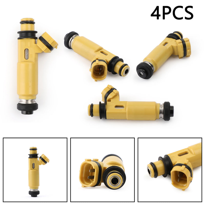 4*440Cc 4-Hole Yellow Fuel Injectors 195500-4450 For Mazda (04-08 Rx-8) Generic