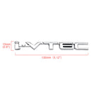 3D Metal i-VTEC Car Trunk Rear Turbo Fender Emblem Badge Decals Stickers Silver Generic