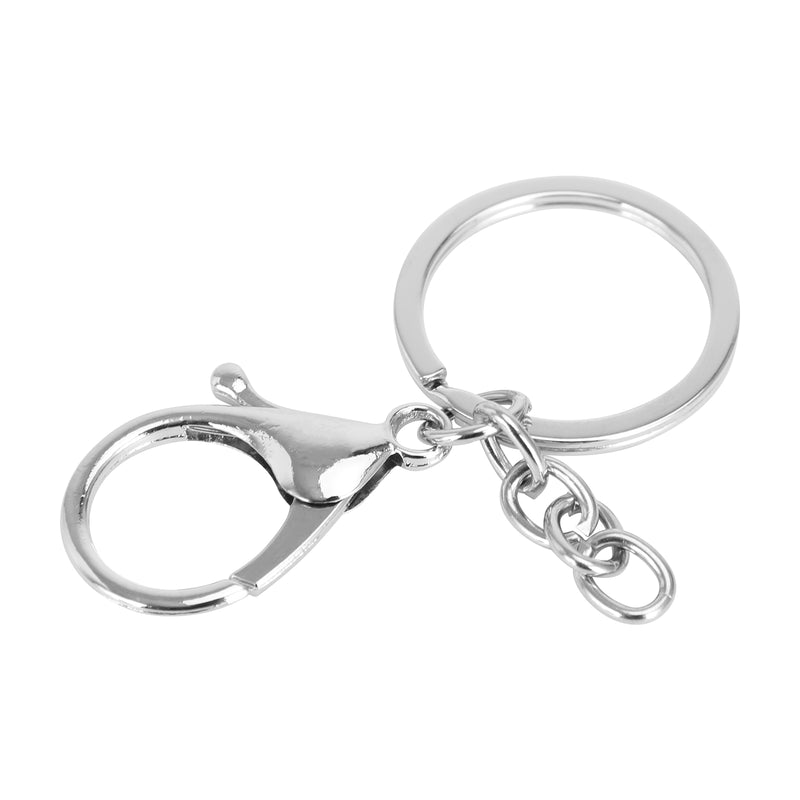 Lobster Clasp Metal Spring Steel Chain Keyring Key Chain Pendant Key Generic