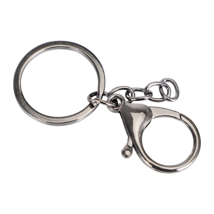 Lobster Clasp Metal Spring Steel Chain Keyring Key Chain Pendant Key Generic