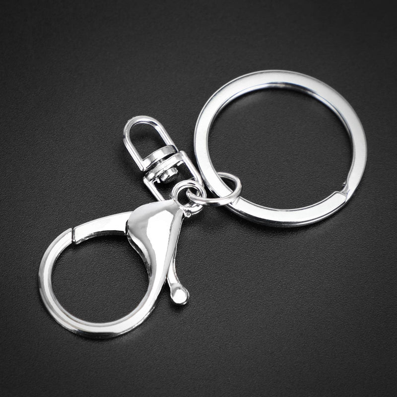 Lobster Clasp Metal Spring Steel Chain Keyring Key Chain Pendant Key Generic