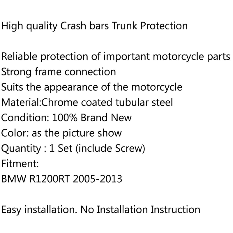 Crashbars Crash bars Trunk Protection For BMW R1200RT R 1200RT 2005-2013 Generic