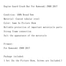 Engine Guards Set Frame Sliders Protector Crash Bars For Z900 2017 Black Generic