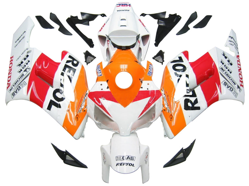 Fairings 2004-2005 Honda CBR 1000 RR White Orange Repsol Racing Generic