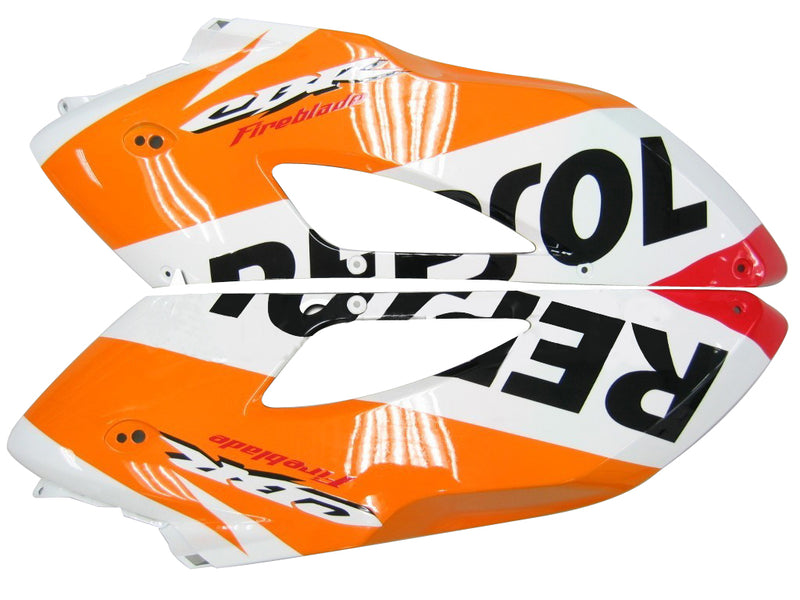 Fairings 2004-2005 Honda CBR 1000 RR White Orange Repsol Racing Generic