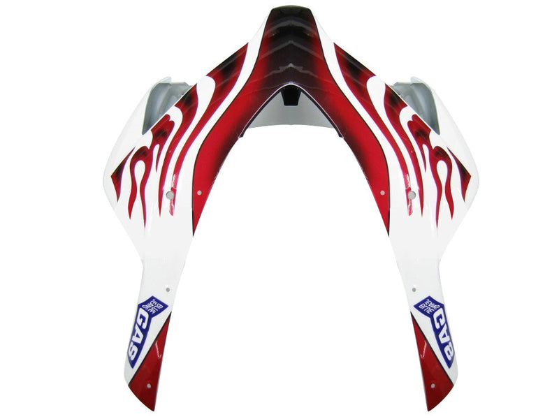 Fairings 2004-2005 Honda CBR 1000 RR White & Red Flame Shark  Generic