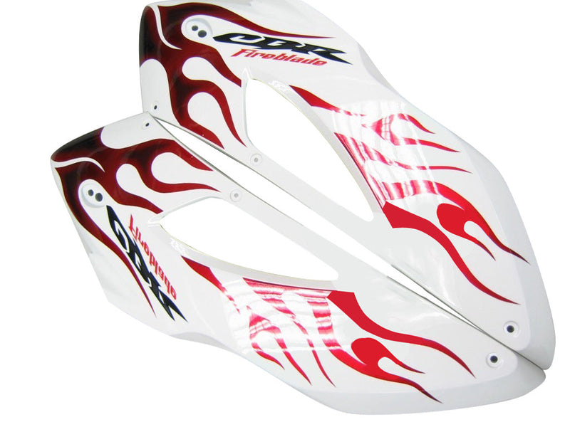 Fairings 2004-2005 Honda CBR 1000 RR White & Red Flame Shark  Generic