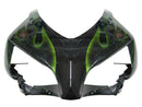 Fairings 2004-2005 Honda CBR 1000 RR Black & Green Flame Racing Generic