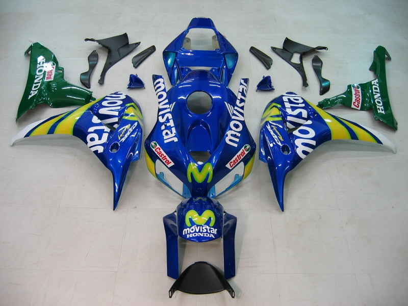 Fairings 2006-2007 Honda CBR 1000 RR Blue & Green Movistar  Generic