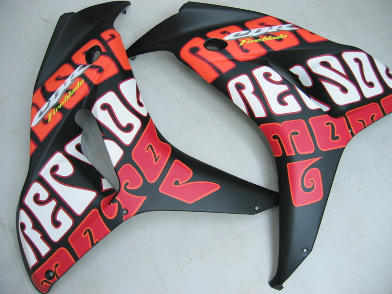 Fairings 2006-2007 Honda CBR 1000 RR Black Yellow Valentino Rossi  Racing Generic