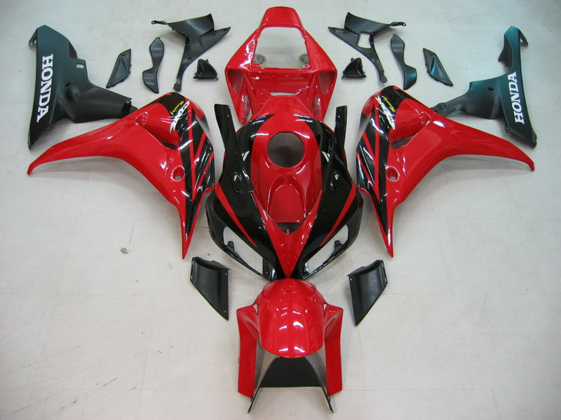 Fairings 2006-2007 Honda CBR 1000 RR Red Black CBR  Generic