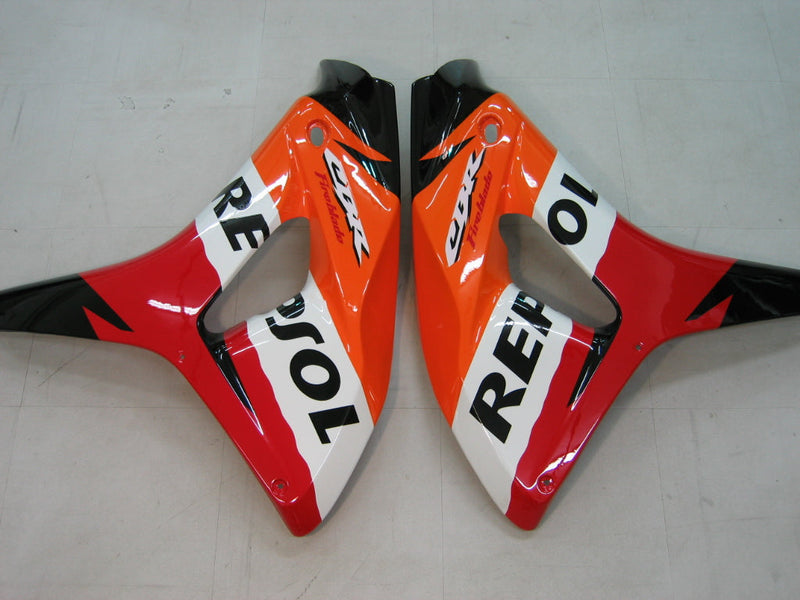 Fairings 2006-2007 Honda CBR 1000 RR Black Orange Repsol  Generic