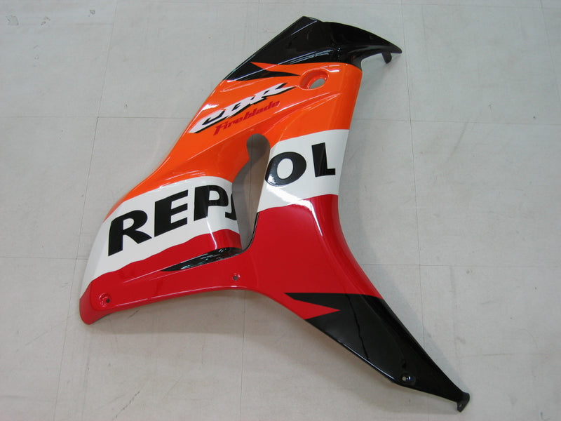 Fairings 2006-2007 Honda CBR 1000 RR Black Orange Repsol Racing Generic