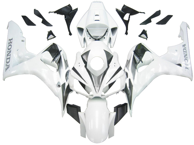 Fairings 2006-2007 Honda CBR 1000 RR White & Silver CBR Racing Generic