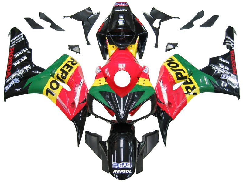 Fairings 2006-2007 Honda CBR 1000 RR Red Yellow Green CBR Racing Generic