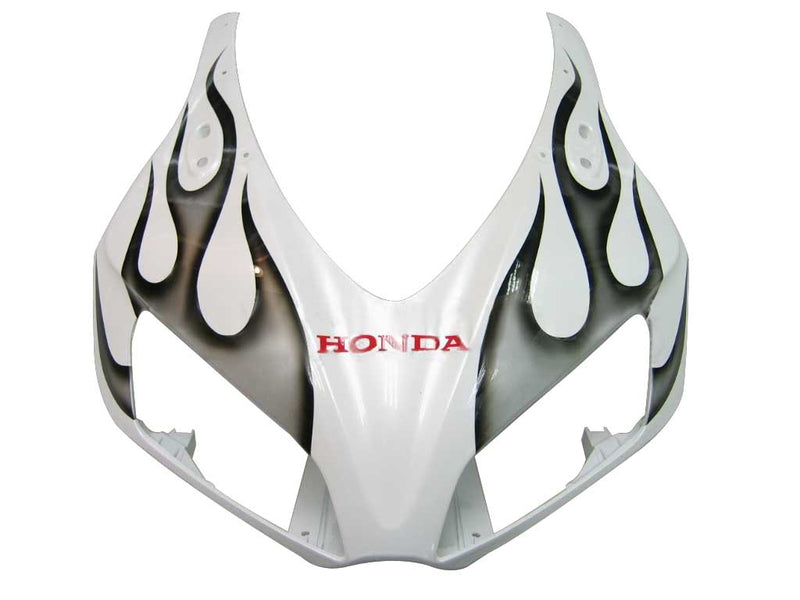 Fairings 2006-2007 Honda CBR 1000 RR White and Black Silver Flame Racing Generic