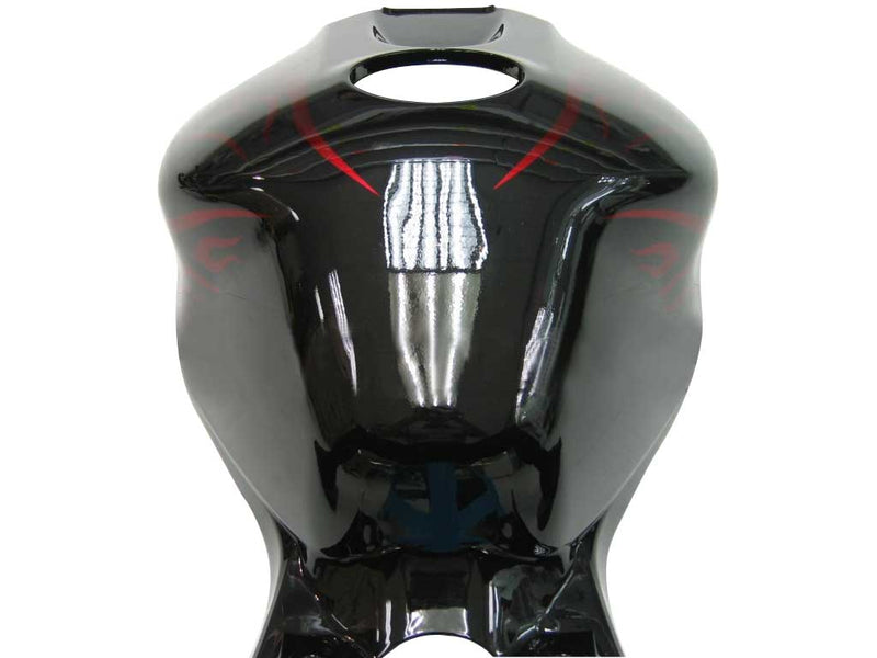 Fairings 2006-2007 Honda CBR 1000 RR Black & Red Flame Shark  Generic