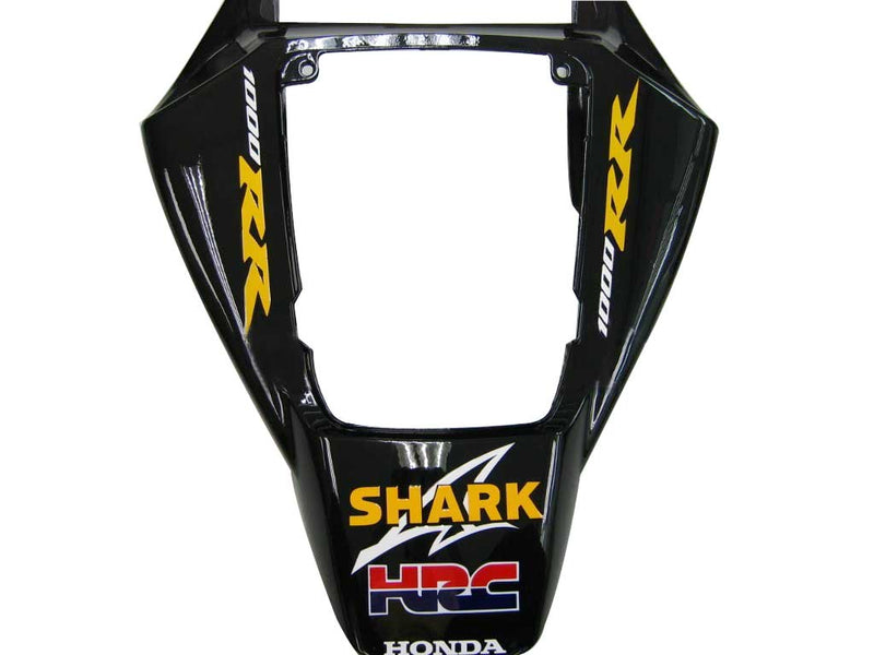 Fairings 2006-2007 Honda CBR 1000 RR Black & Red Flame Shark Racing Generic