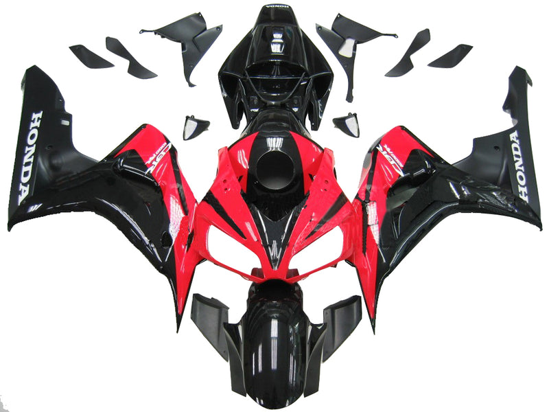 Fairings 2006-2007 Honda CBR 1000 RR Black and Red CBR Racing Generic