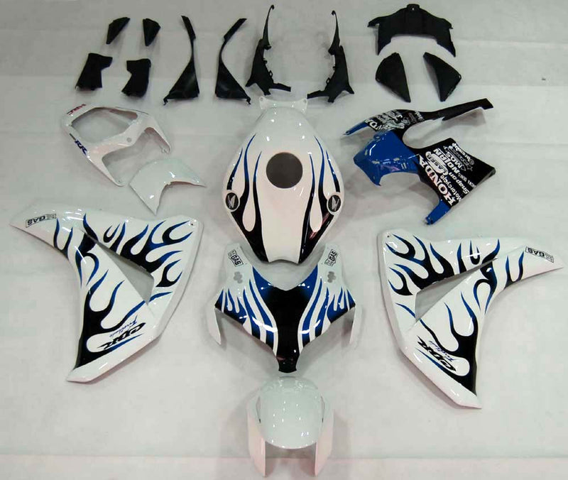 Fairings 2008-2011 Honda CBR 1000 RR White & Blue Black Flame  Generic