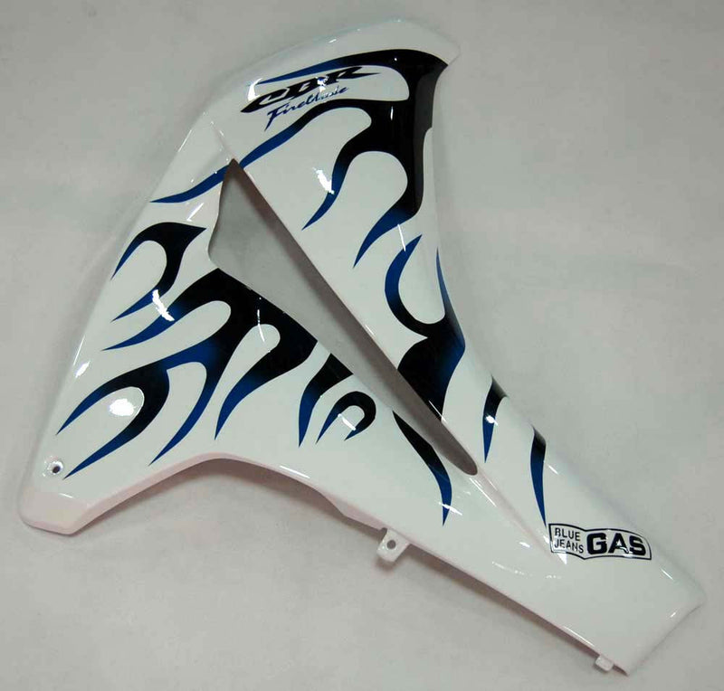 Fairings 2008-2011 Honda CBR 1000 RR White & Blue Black Flame  Generic