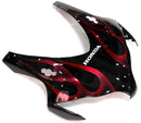 Fairings 2008-2011 Honda CBR 1000 RR Black & Cherry Red Flame Racing Generic