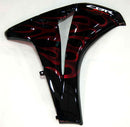 Fairings 2008-2011 Honda CBR 1000 RR Black & Cherry Red Flame Racing Generic