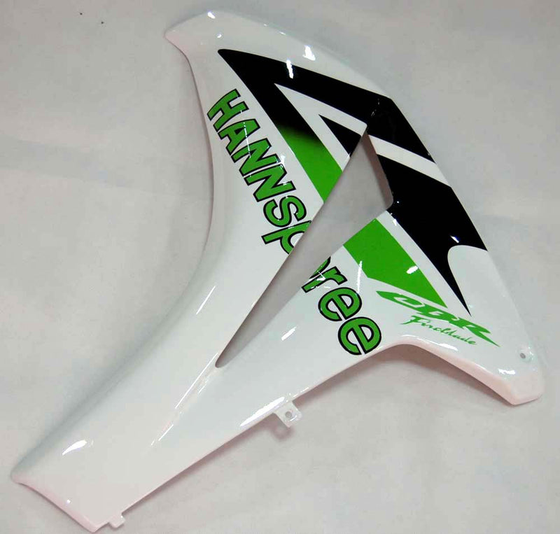 Fairings 2008-2011 Honda CBR 1000 RR White Green Hannspree  Generic