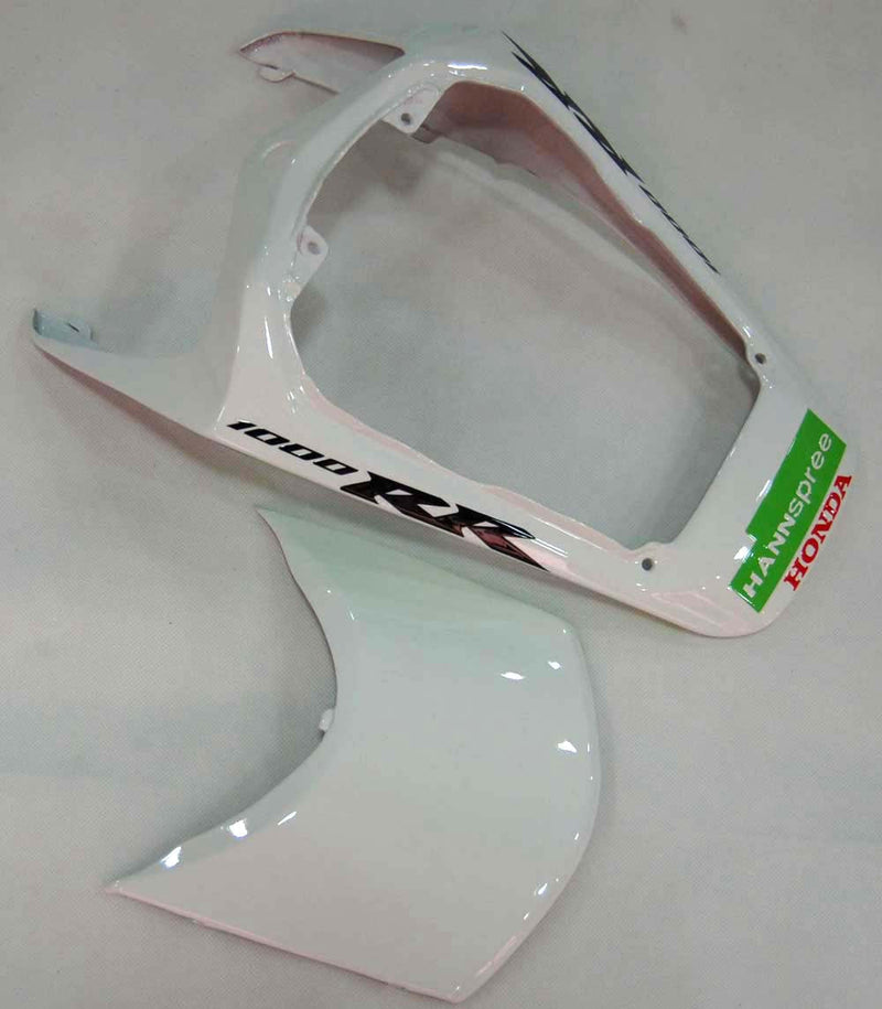 Fairings 2008-2011 Honda CBR 1000 RR White Green Hannspree  Generic