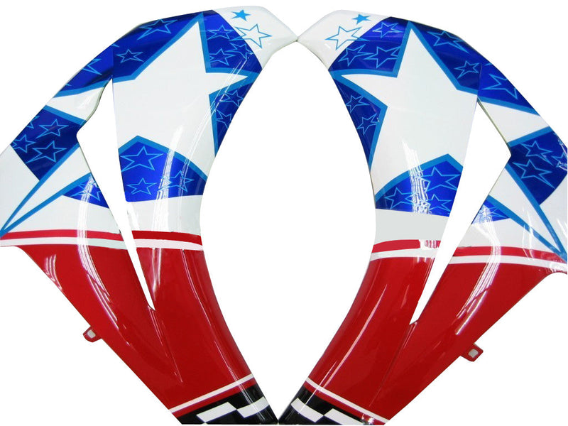 Fairings 2008-2011 Honda CBR 1000 RR Red White Blue Star  Generic