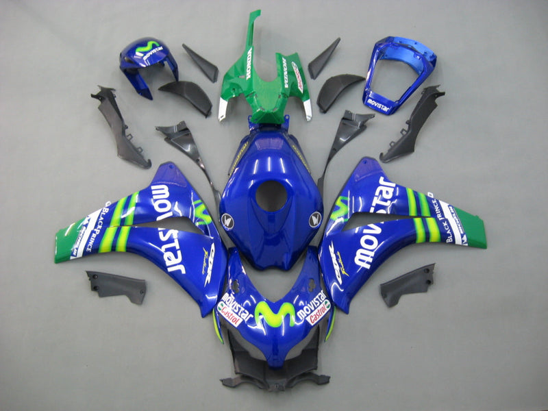 Fairings 2008-2011 Honda CBR1000 RR Blue Green Movistar  Generic