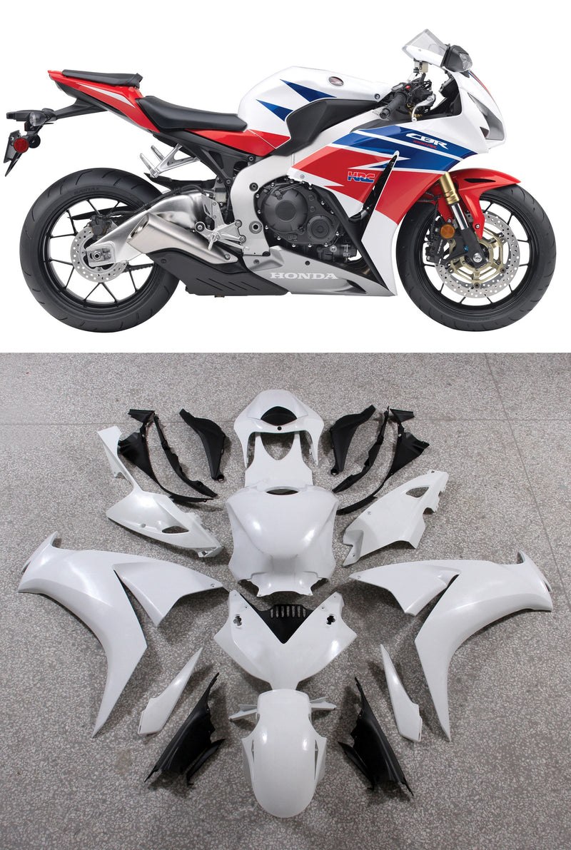 Fairings 2012-2016 Honda CBR1000RR HRC White Silver  Generic