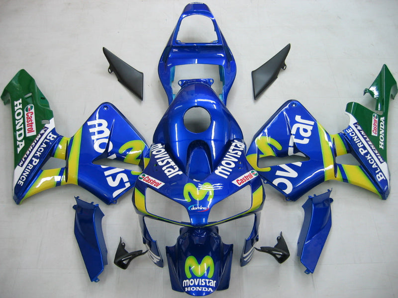 Fairings 2003-2004 Honda CBR 600 RR Blue & Green Movistar  Generic