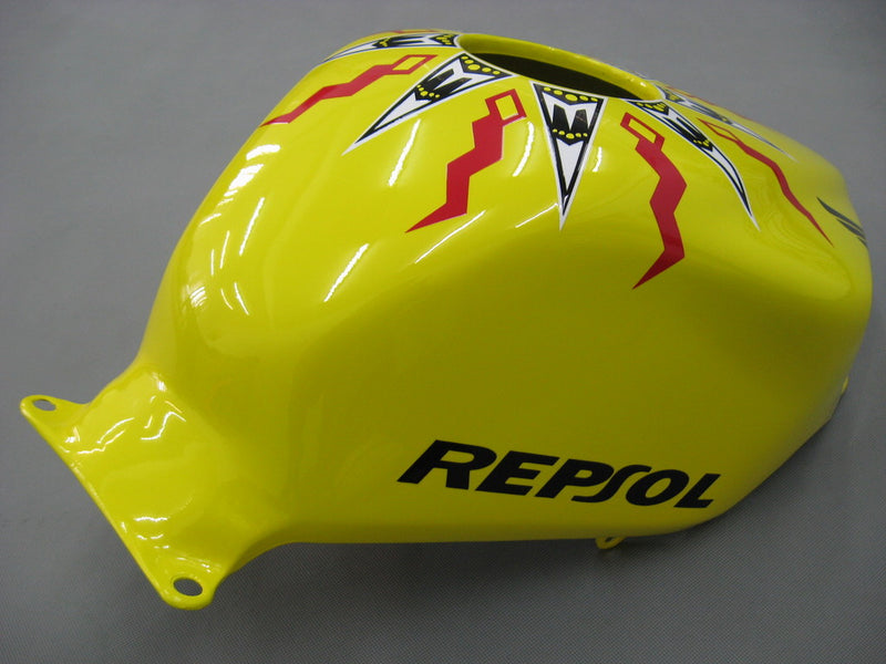 Fairings 2003-2004 Honda CBR 600 RR Yellow Black Valentino Rossi Repsol Moto Racing Generic