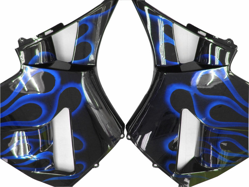 Fairings 2003-2004 Honda CBR 600 RR Black & Blue Flame Racing Generic