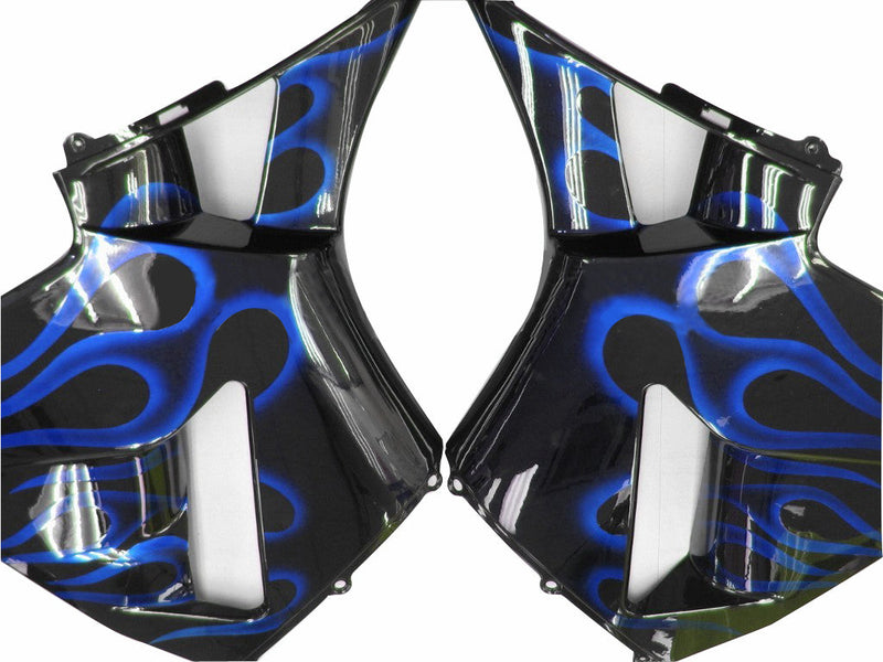 Fairings 2003-2004 Honda CBR 600 RR Black & Blue Flame  Generic