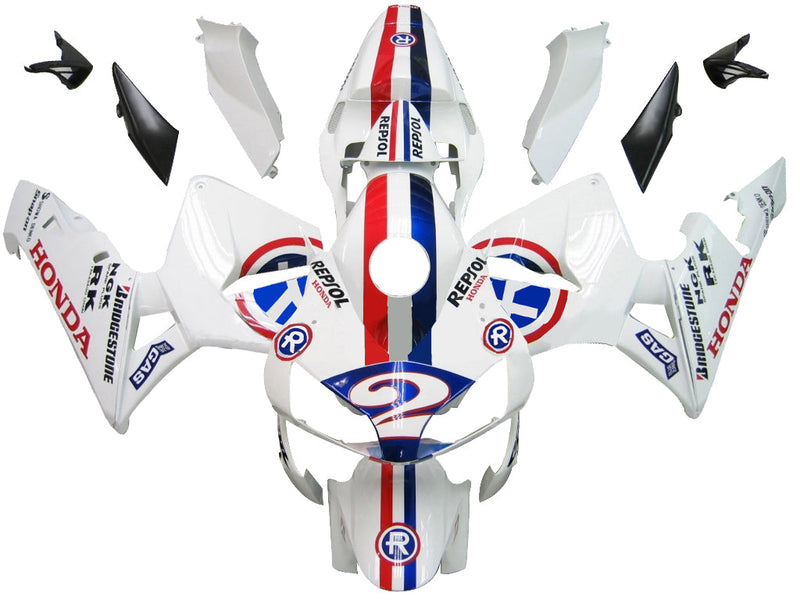 Fairings 2003-2004 Honda CBR 600 RR No.2 White Repsol  Generic