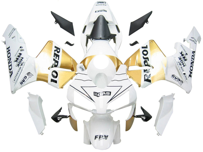 Fairings 2003-2004 Honda CBR 600 RR White & Gold Repsol  Generic