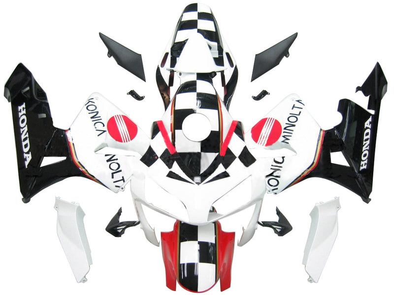 Fairings 2003-2004 Honda CBR 600 RR Konica Checker Design  Generic